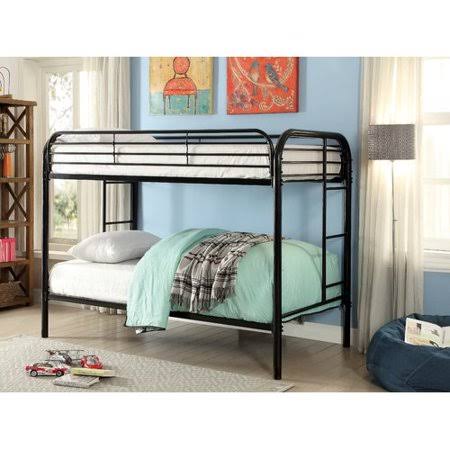 Zoomie Kids Hollaway Transitional Twin Bunk Bed, Black