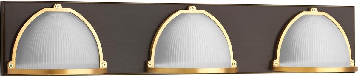 Progress Lighting P300092-143-30 Ponder Three-Light Bath, Graphite Pack of 2