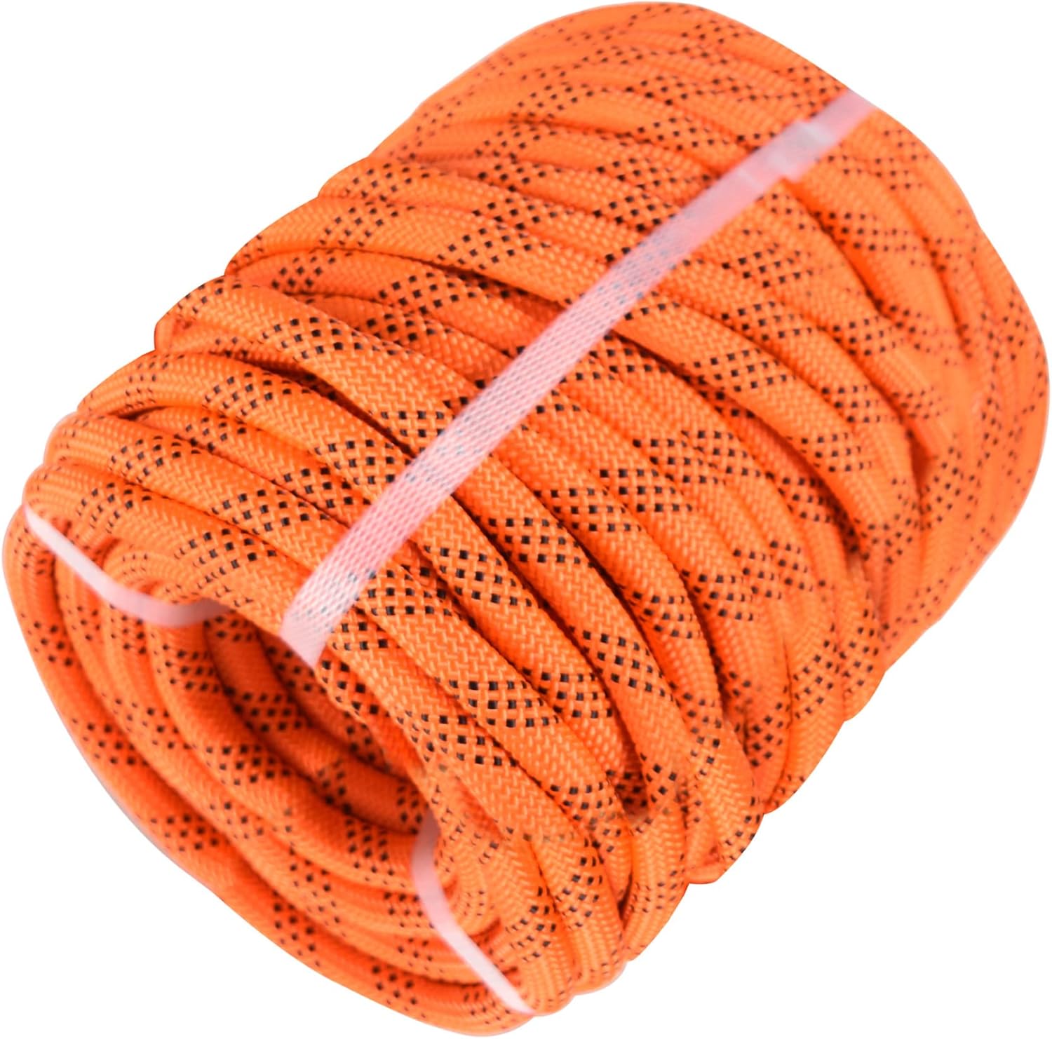 HOSTIC Double Braid Polyester Rope Nylon Pulling Rope Tree Cutting Ropes Multipurpose Bull Rigging 1/2 Inch x 100 Feet Orange Pack of 2