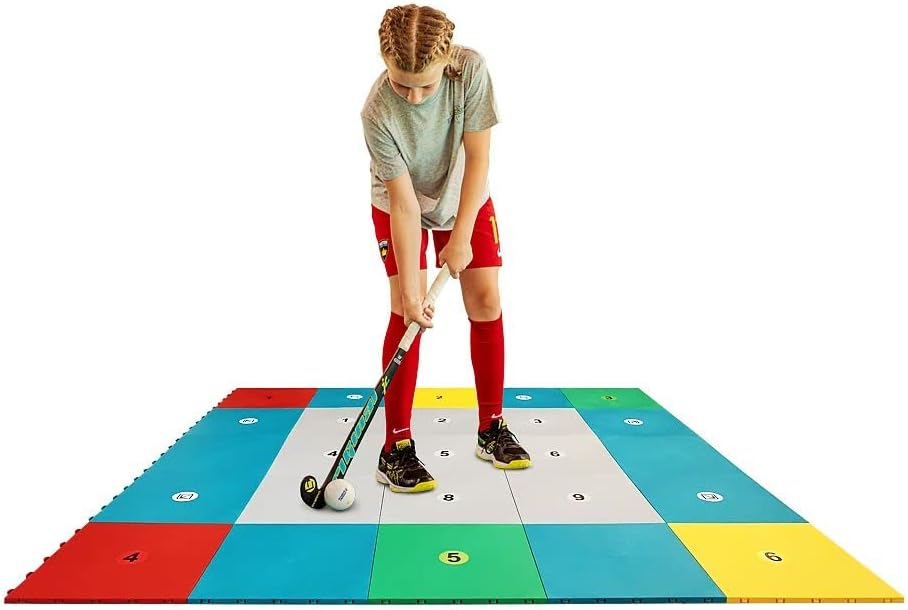 Field Hockey Star - Professional Training Surface - Field Hockey Flooring Tiles - 360 Skills Zone