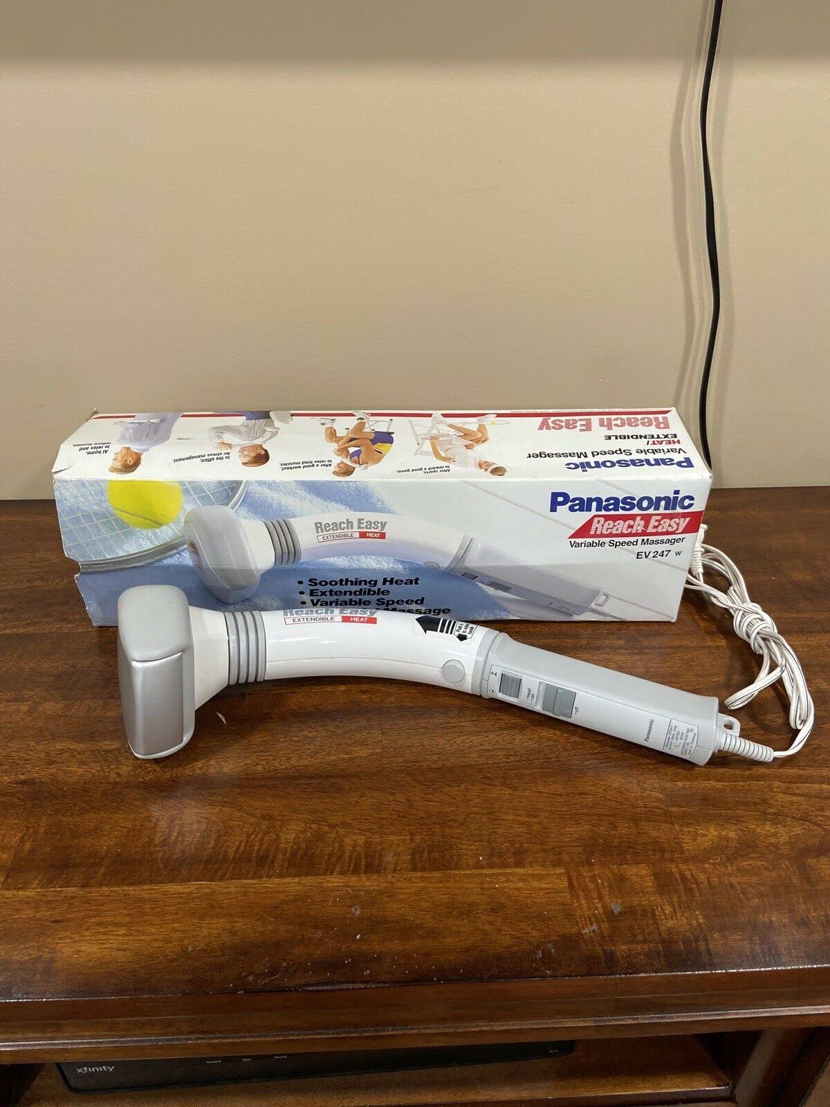 Panasonic Panabrator Variable Speed Massager with Heat EV247 W Easy Reach