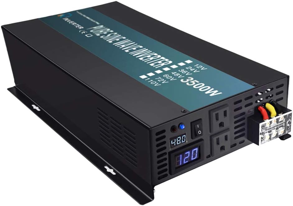 3500W 48V Pure Sine Wave Solar Home Use Inverter DC to 120V AC Off Grid Power Inverter