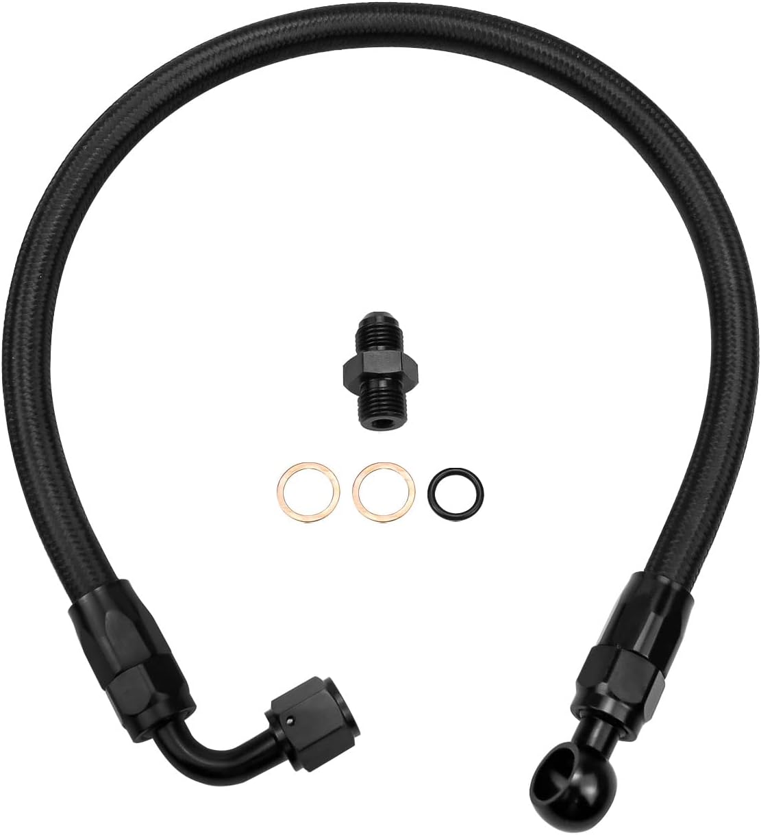 Braided Fuel Line Hose for Honda Acura B/D Series D15 D16 B16B B16A B18C D16 Pack of 2