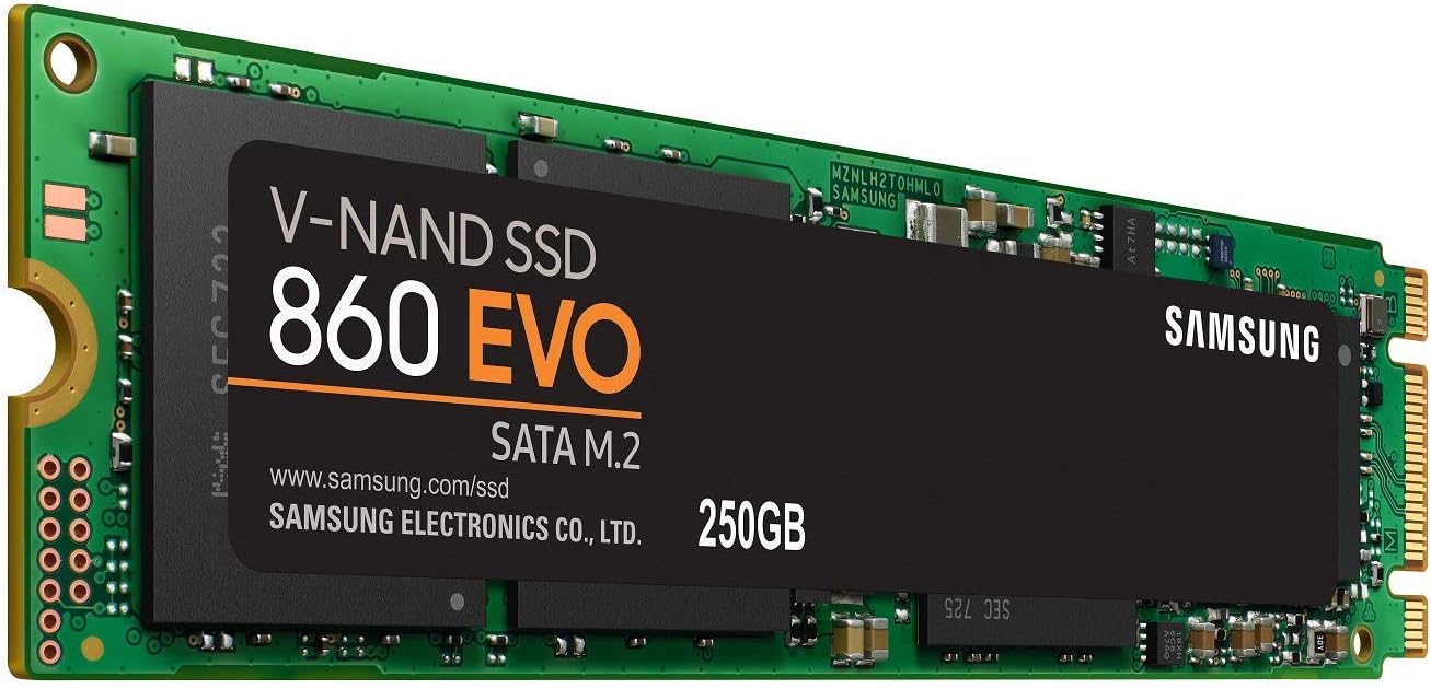 Sam-Sung 860 EVO M.2 SATA SSD 250GB Internal Solid State Drive MZ-N6E250 Compatible with M.2 SATA Pack of 2