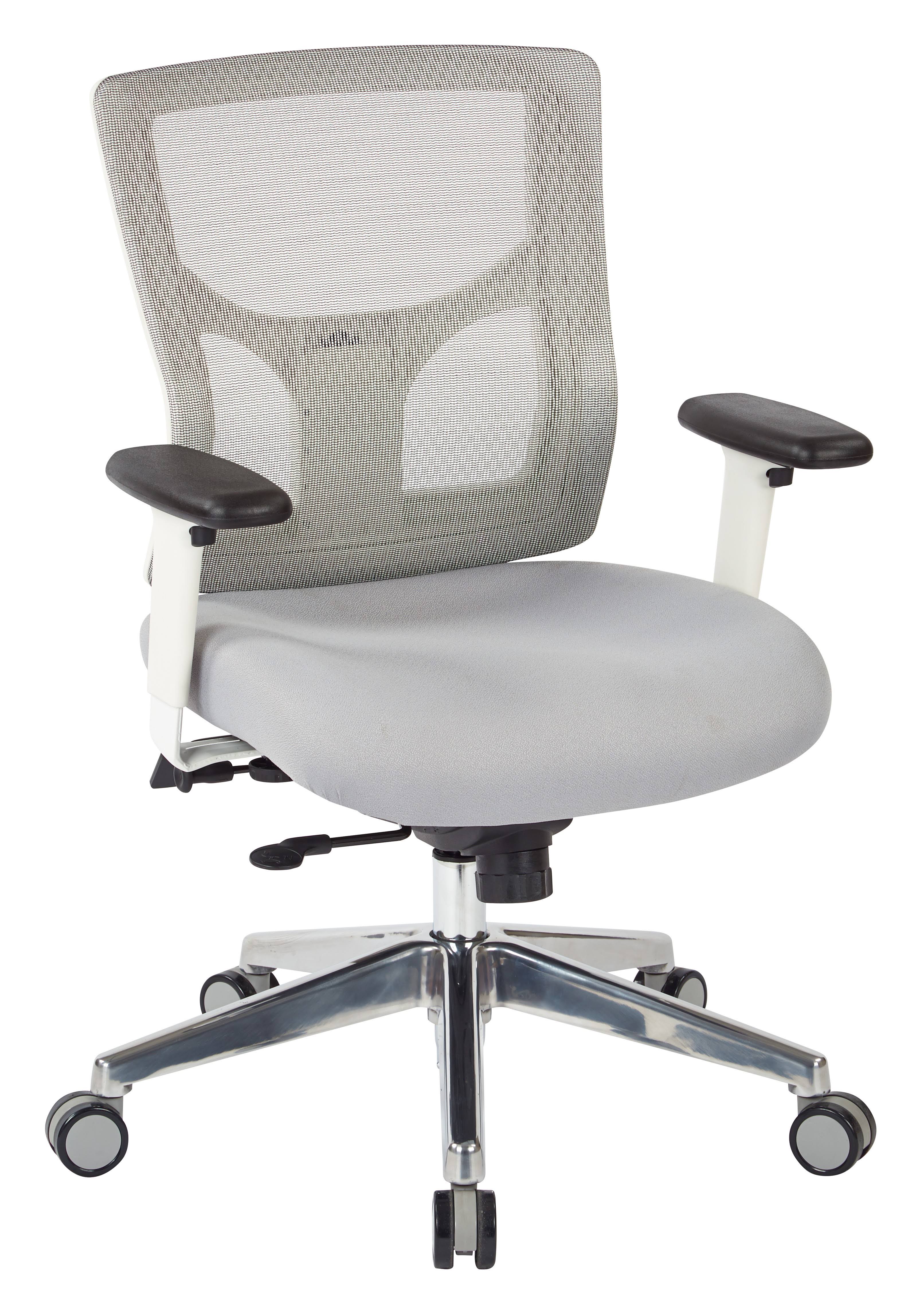 ProGrid White Mesh High Back Chair Rouge