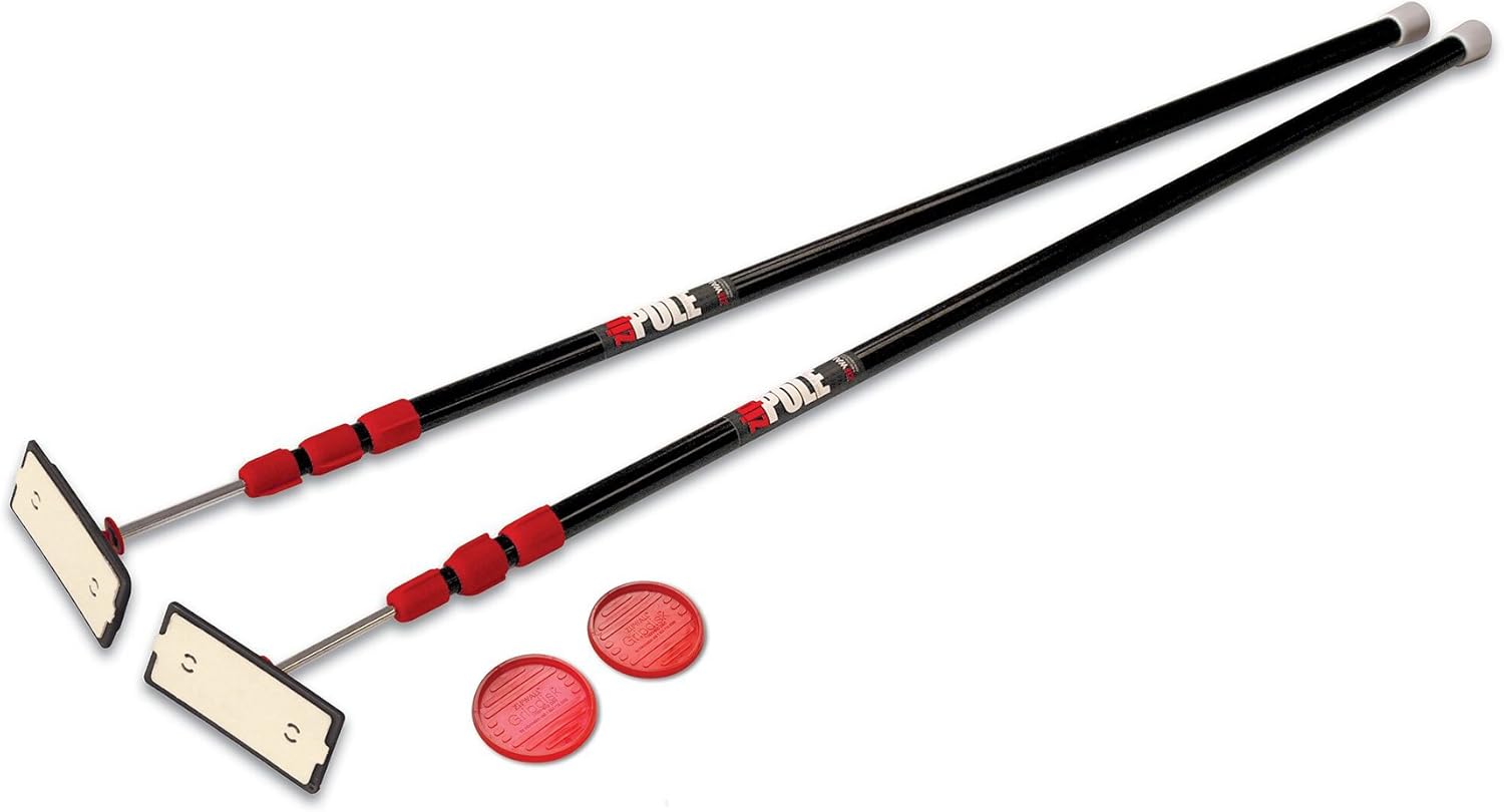 ZIPWALL SLP4 12 Foot Spring Loaded Dust Barrier Poles (Pack of 4), 4 Pack, Silver