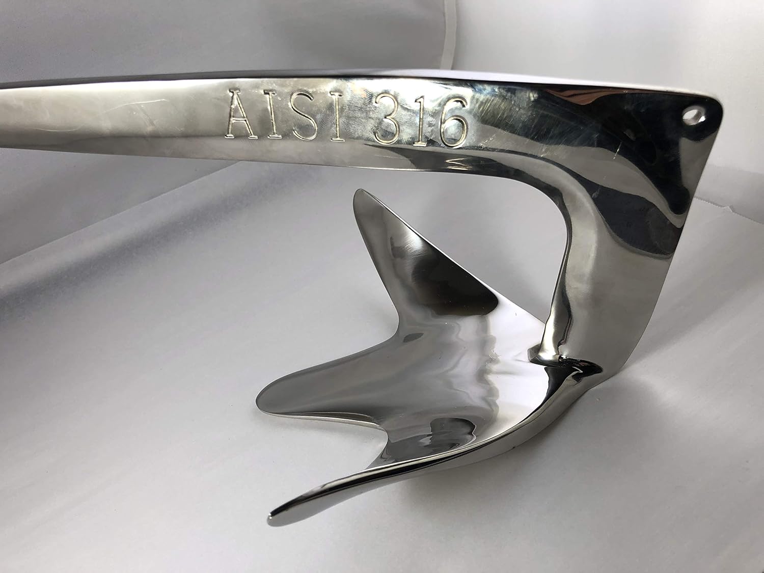 Stainless Steel 316 Bruce Claw Force Anchor 6.6lbs (3kg) Marine Grade Polished Pack of 2