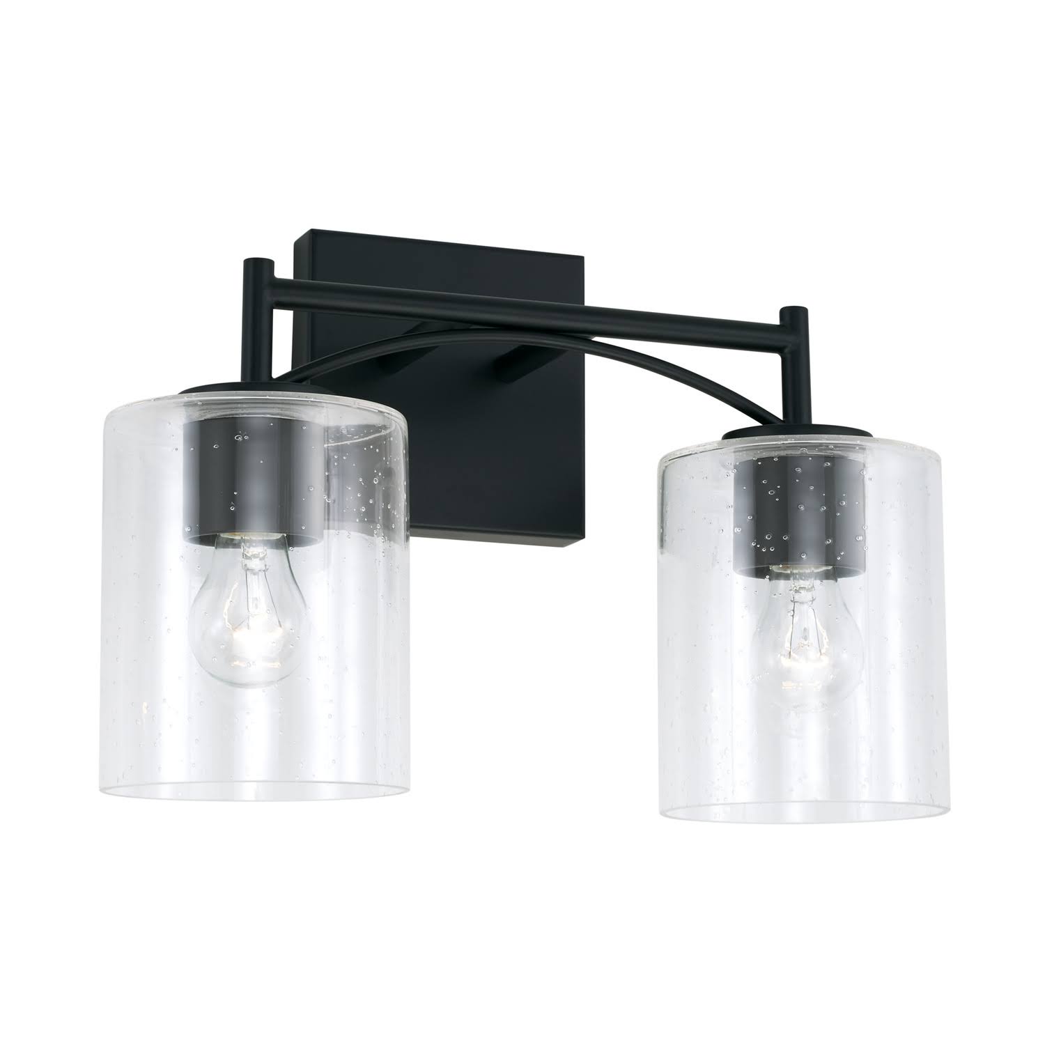 Capital Lighting 142021MB-510 Peyton 2 Light Vanity, Matte Black