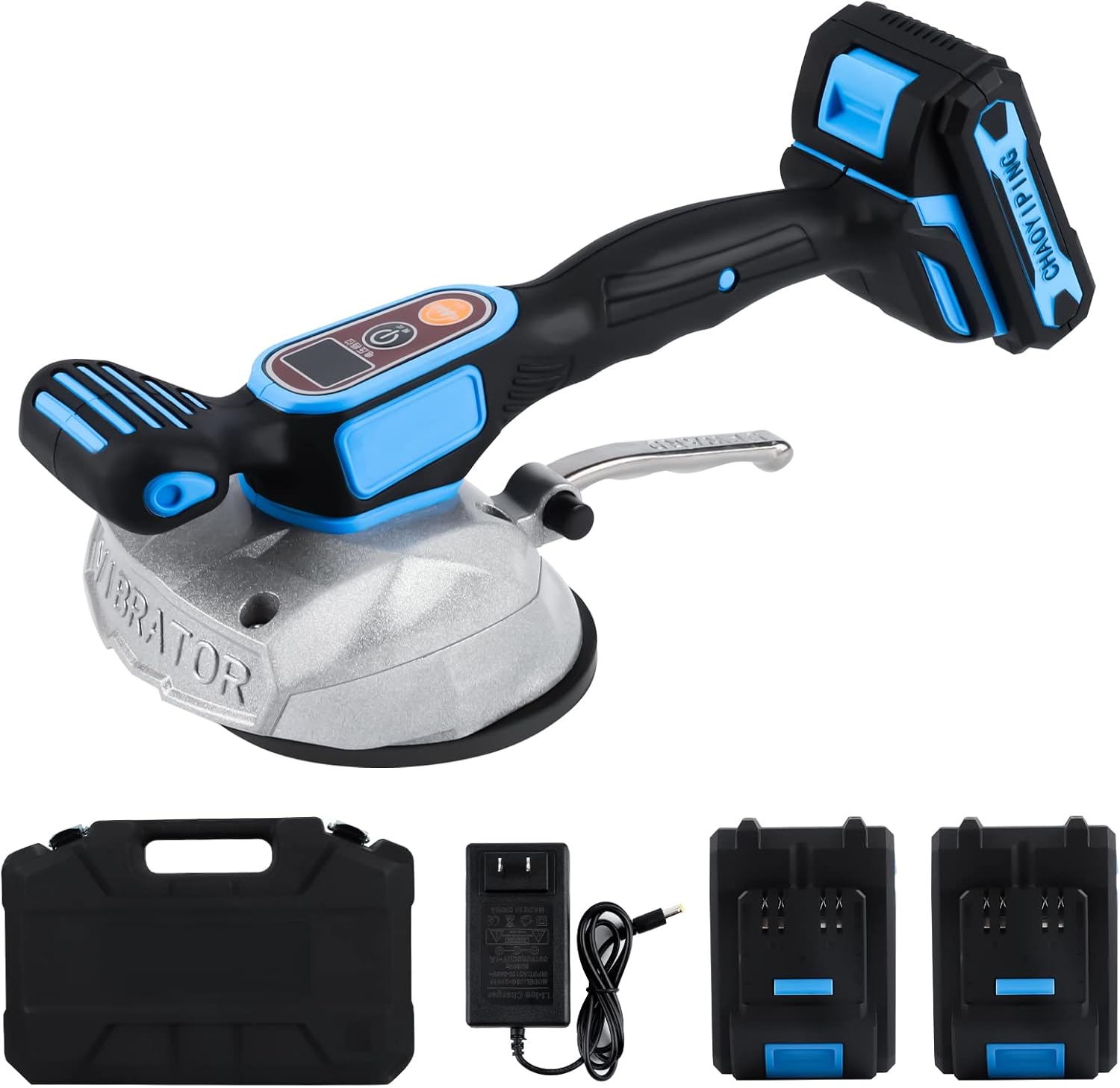Tile Vibration Machine Installation Tool - YSJWAER Tiling Suction Cup for Leveling Handheld Vibrator 6 Speeds 21V 12000mAh 18000r/min