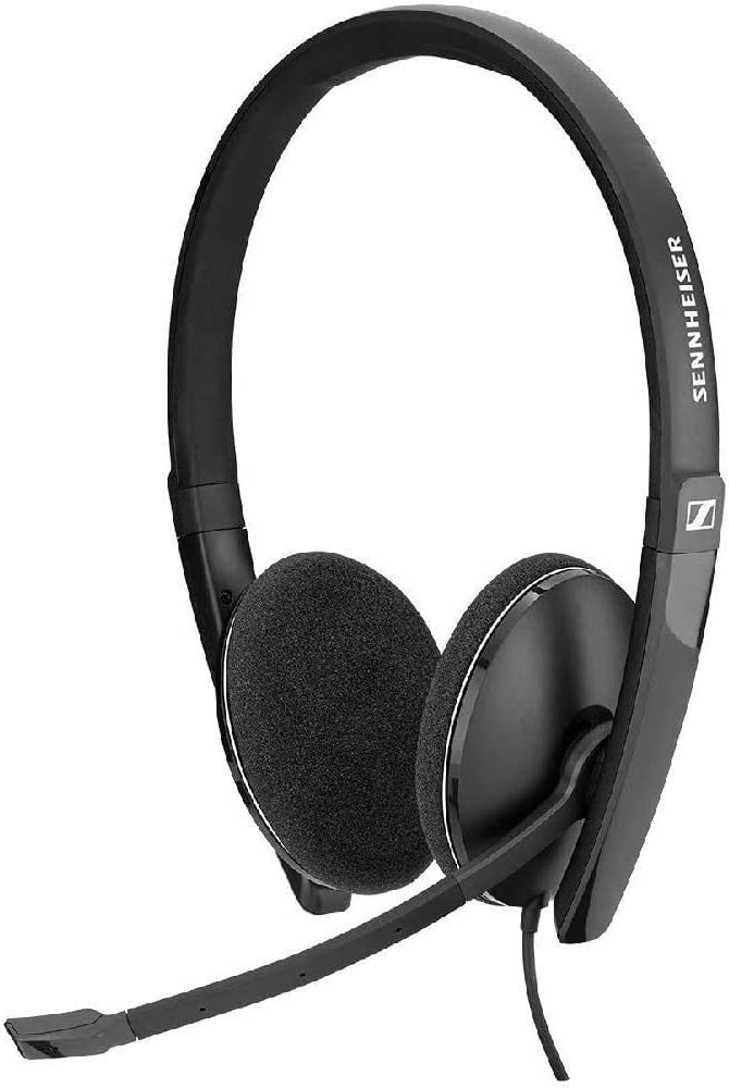 Sennheiser PC 3.2 Chat, noise cancelling microphone, casual gaming lightweight, high comfort, minimalistic design, call control, foldable mic - 3.5mm jack, 3 pole connectivity Pack of 2