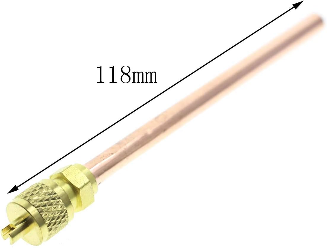 AUTOKAY 10x HVAC AC Schrader Valve Core Remover Cap Tube 1/4