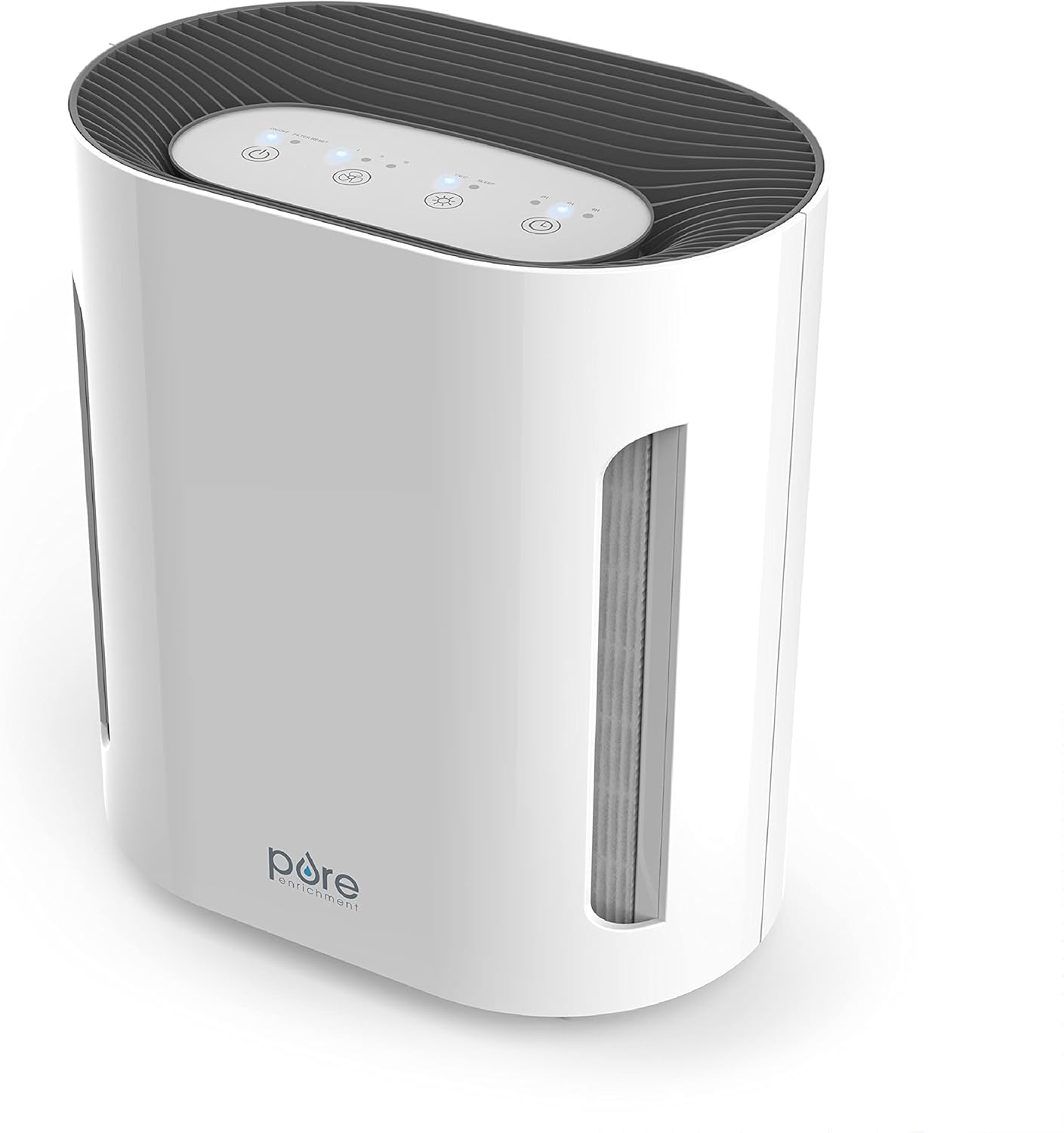 Pure Enrichment®️ PureZone™️ True HEPA Medium-Large Room Air Purifier, UV Light Sanitizer, 3 Stage Filtration, Helps Eliminate Bacteria, Smoke, Pollen, Dust, Mold, & Pet Hair