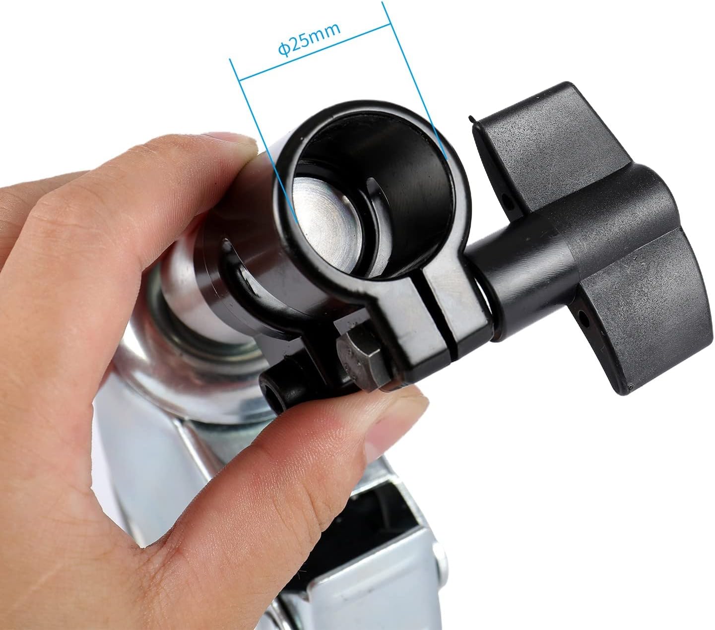 EACHSHOT Wheels for C Stand 25mm Heavy Duty Photography Professional Swivel Caster Wheels Set for Heavy Duty Photography C Stand Metal Material Universal Rotation with Brake (3pcs)