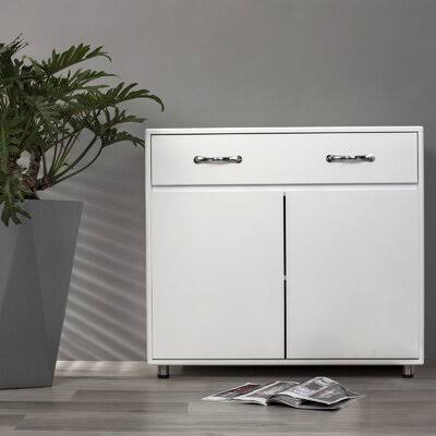 2 Door Accent Cabinet Latitude Run Color: White