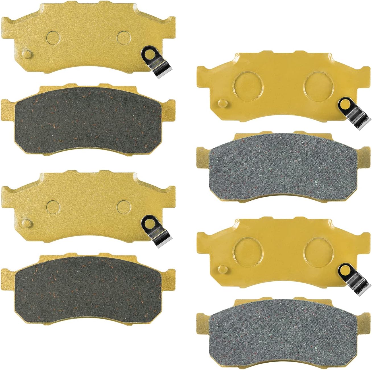 Ceramic Brake Pad Kit for Honda Big Red 700 2009-2013 Replace Part for 06451-HL1-A01 06452-HL1-A01