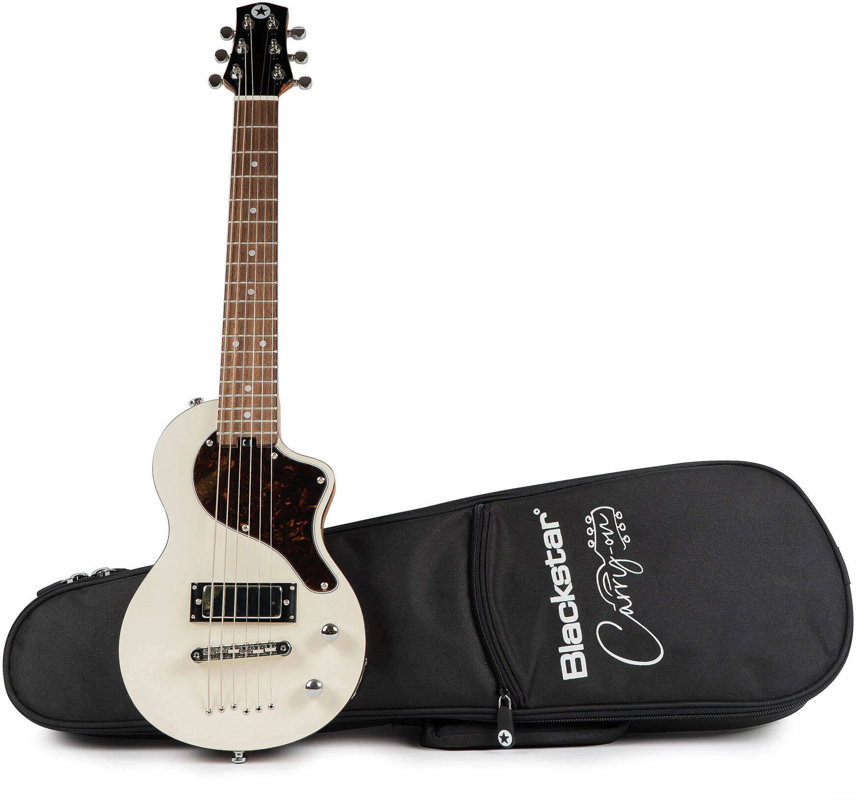Blackstar Carry-On Travel Guitar Pack, White