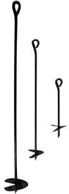 ClearSpan Auger Style Earth Anchor, Steel, 5/8