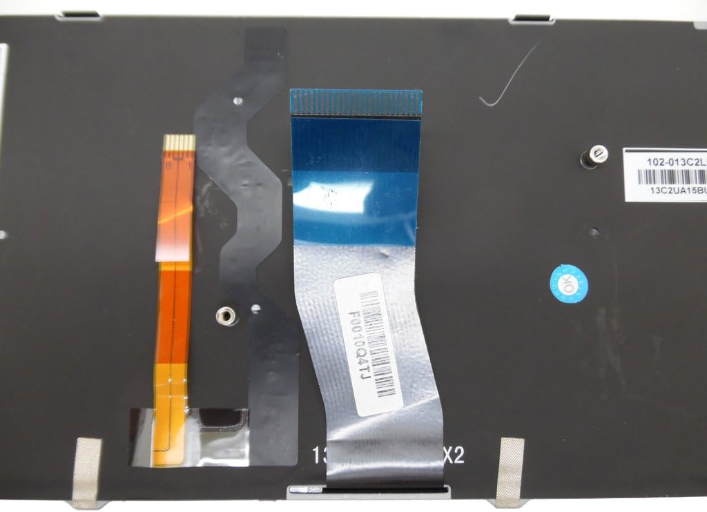 GAOCHENG Laptop Keyboard for CLEVO P640HJ P640HK1 P640RE P640RF P641HJ P641HK1 P641R P641RF United States US with Black Frame and Backlit Pack of 2