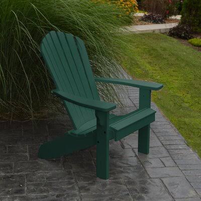 Addilyn Plastic Adirondack Chair Dovecove Color: Turf Green