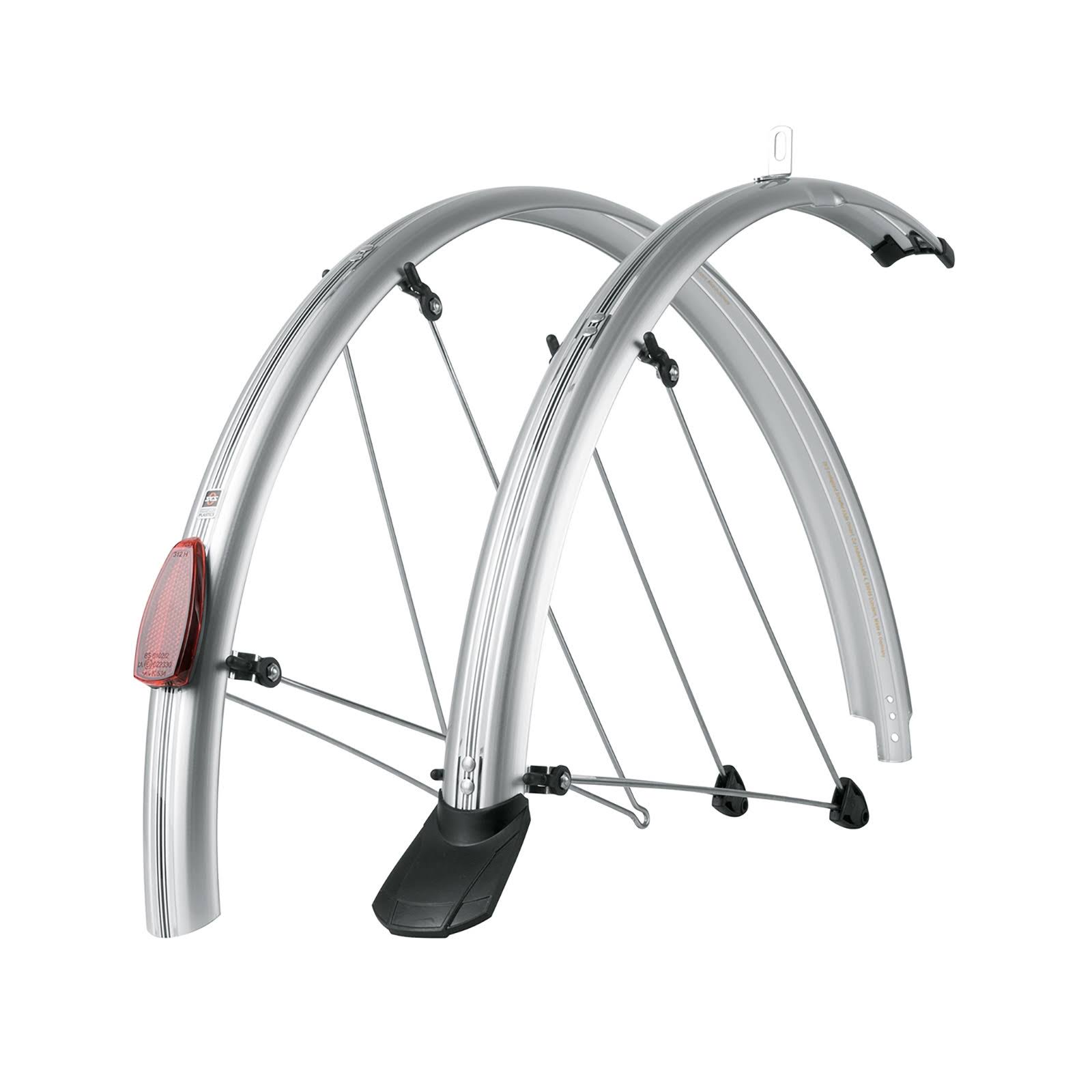 SKS CHROMOPLASTICS MUDGUARD Set 700c P45/P50: Black 50mm 28x22