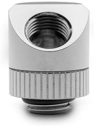 EKWB EK-Torque 45 Degree Angled Rotary Fitting, Nickel, 10-Pack