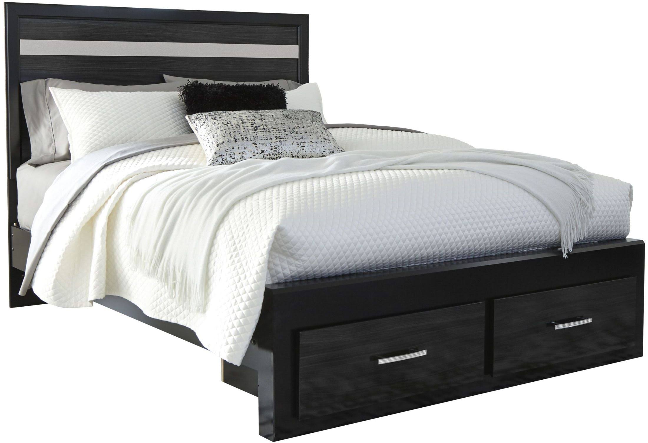 Ashley Furniture Starberry Storage Bed in Black, Queen