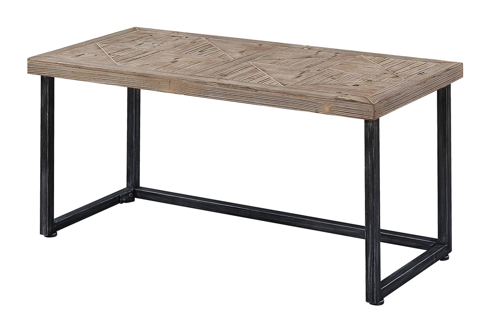 Convenience Concepts Laredo Parquet Coffee Table (Black/Natural)