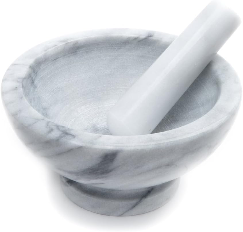 Fox Run Large Marble Mortar and Pestle Pack of 2
