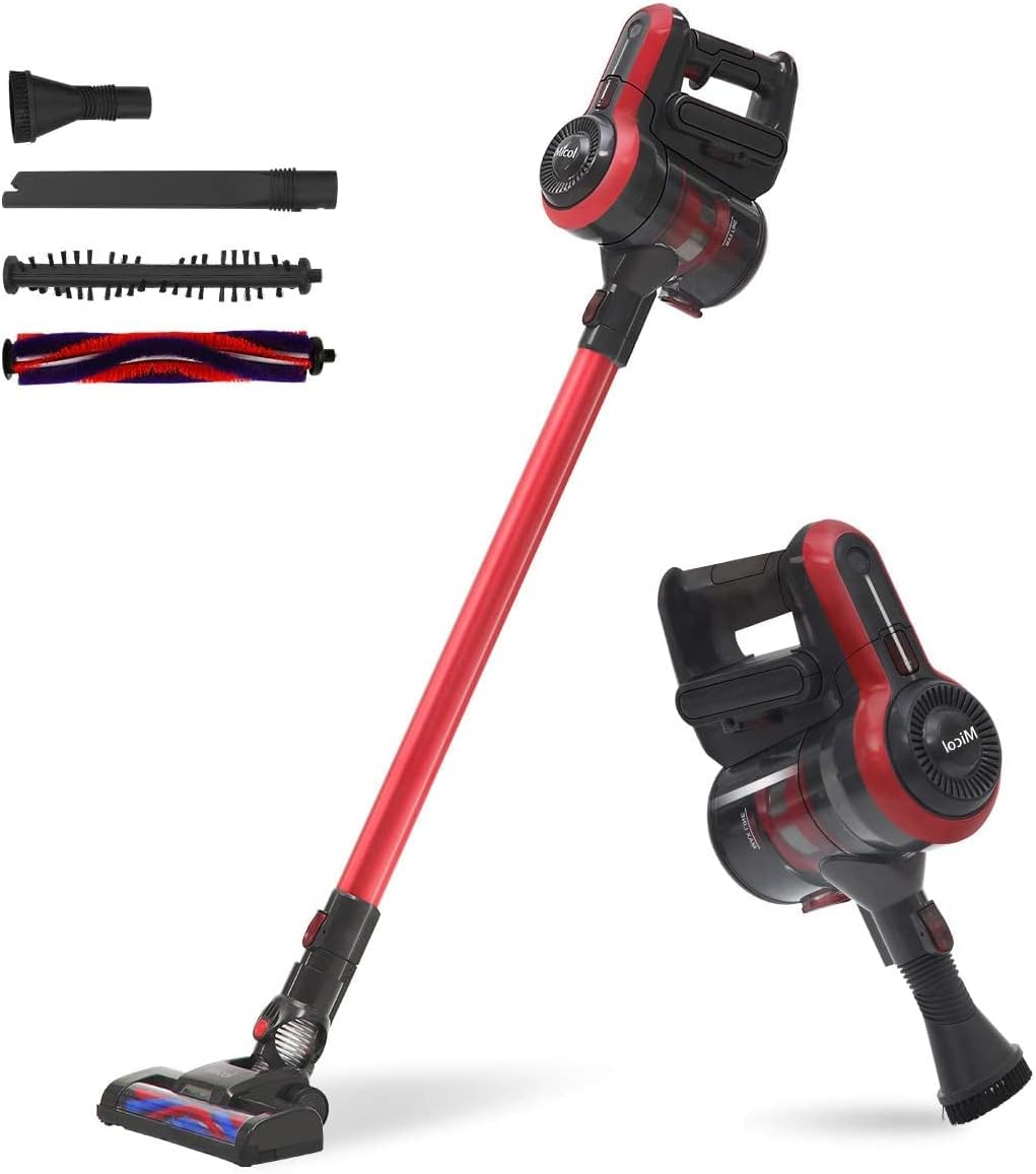 Cordless Vacuum Cleaner, 20000PA Powerful Suction, 38min Runtime, 4 in 1 Stick Handheld Vacuum, for Home Hard Floor Carpet Car Pet