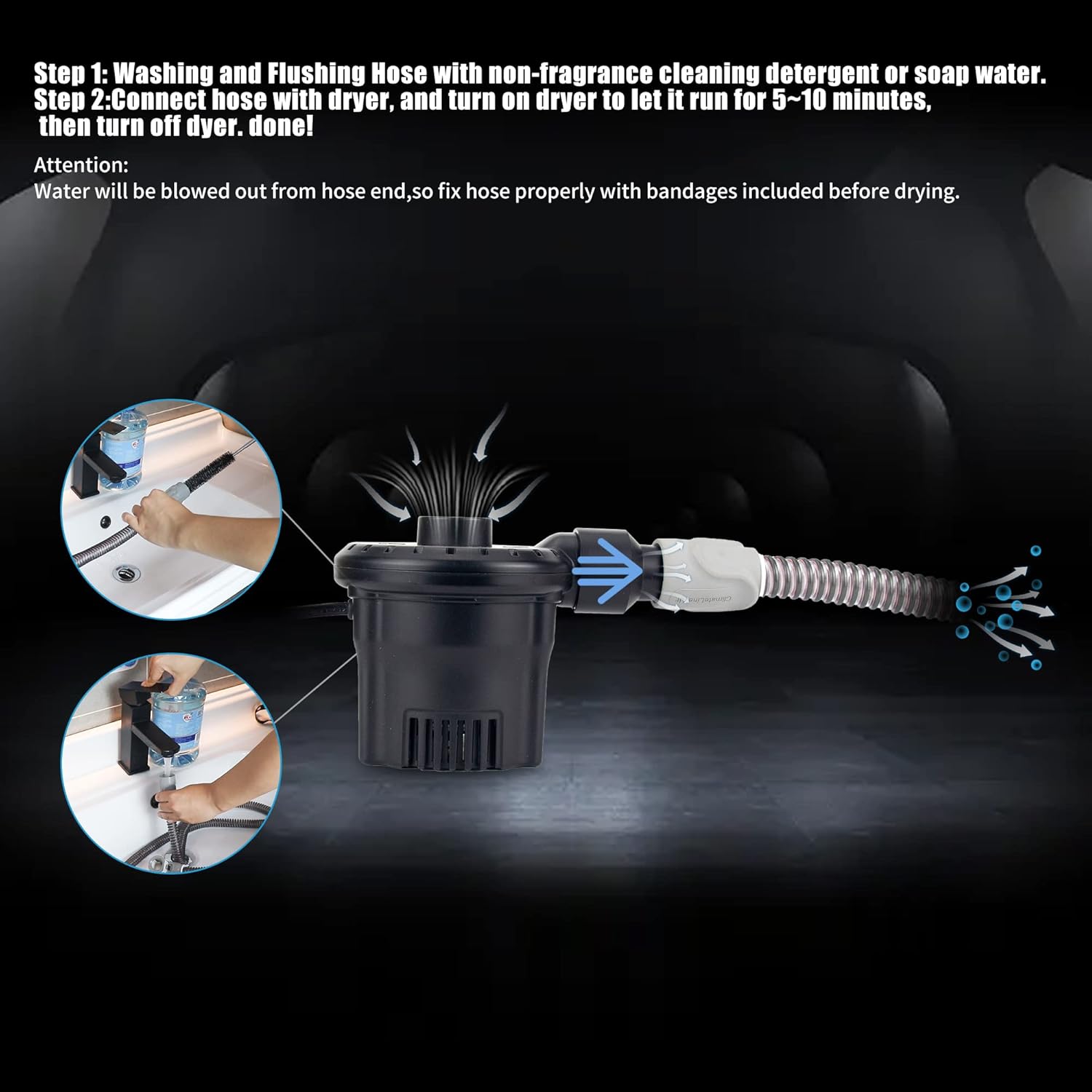 JAKIA 2022 CPAP Hose Tube Dryer and Storage KIT Pack of 2