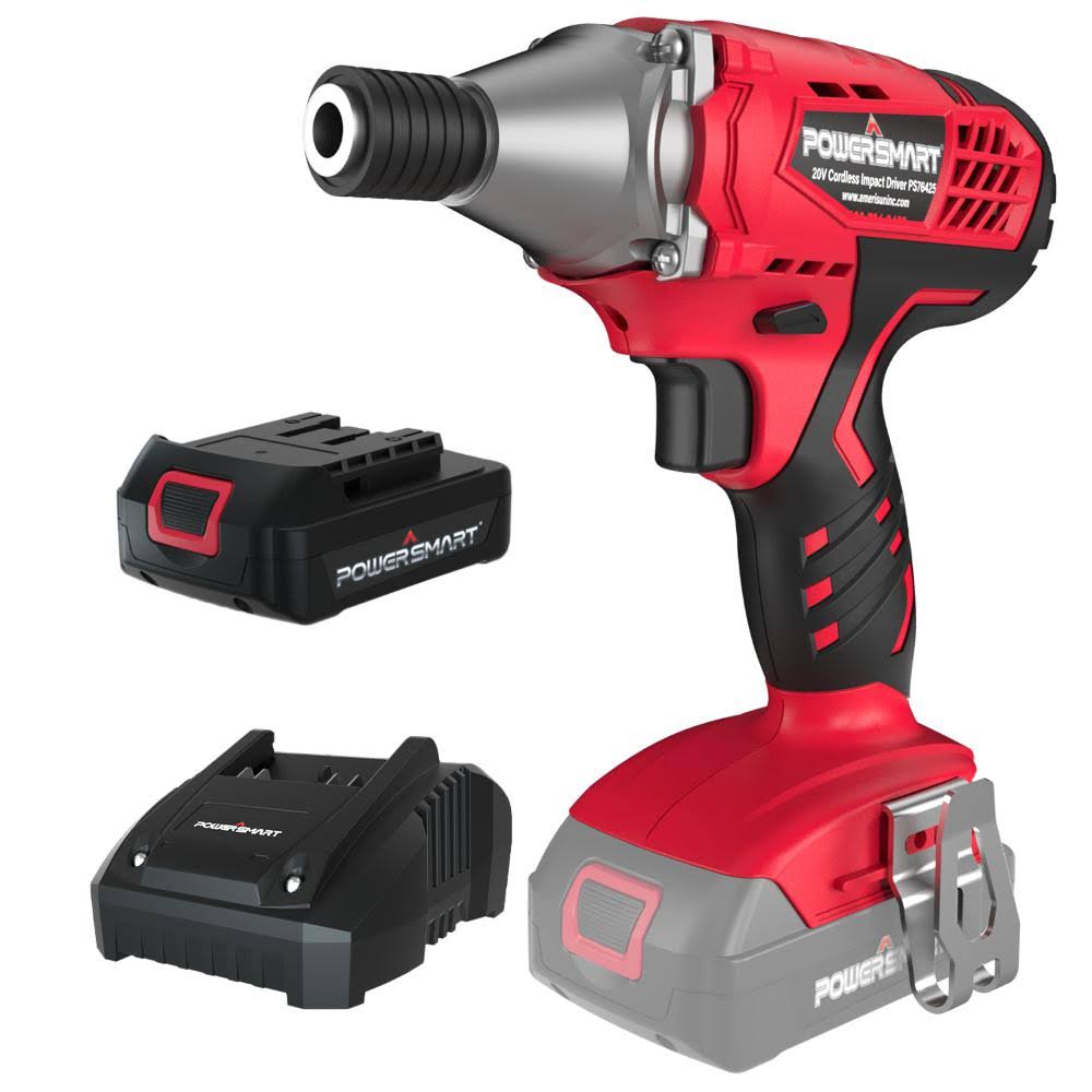 Powersmart PS76425A 20V Cordless 1/4 in. Impact Driver