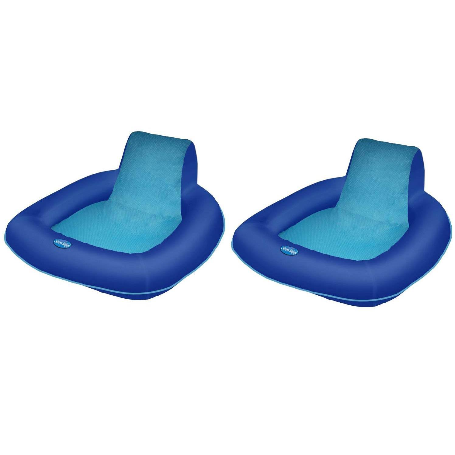 Swimways Spring Float SunSeat Floating Pool Lounge Chair (2-Pack)