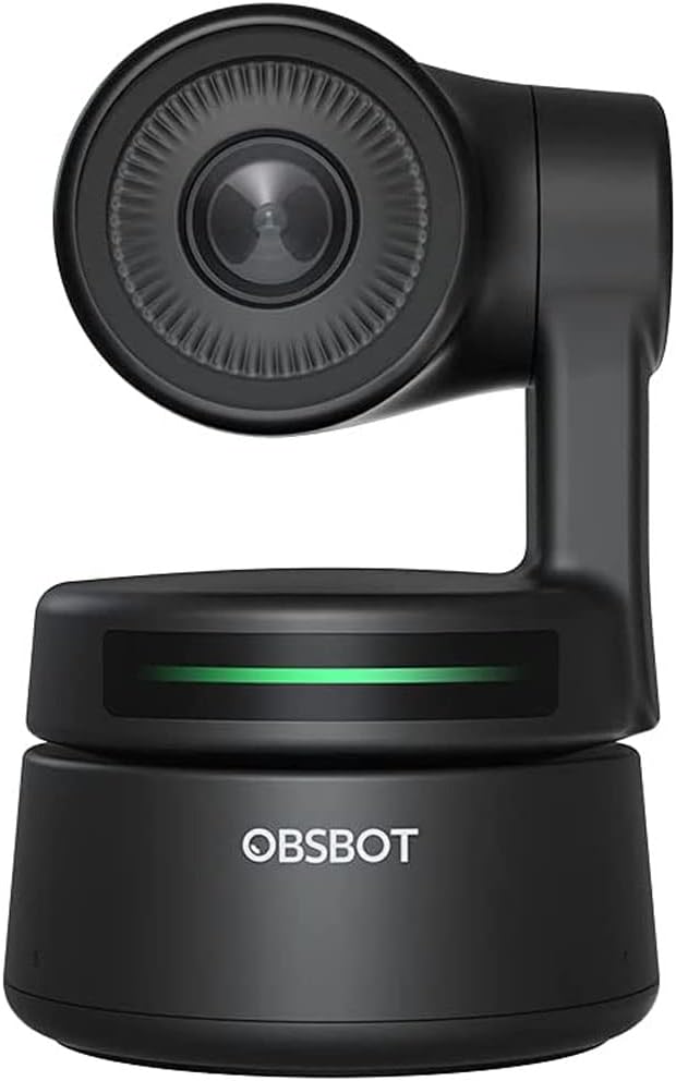 OBSBOT OWB-2004-CE Tiny AI-Powered PTZ Webcam 1080p HD Bundle with 1 YR CPS Enhanced Protection Pack