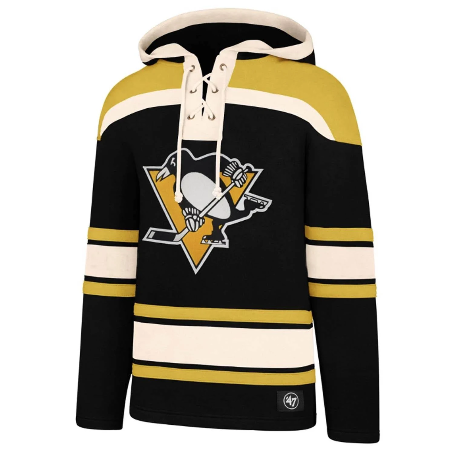 47 Pittsburgh Penguins Superior Lace Hood - Black