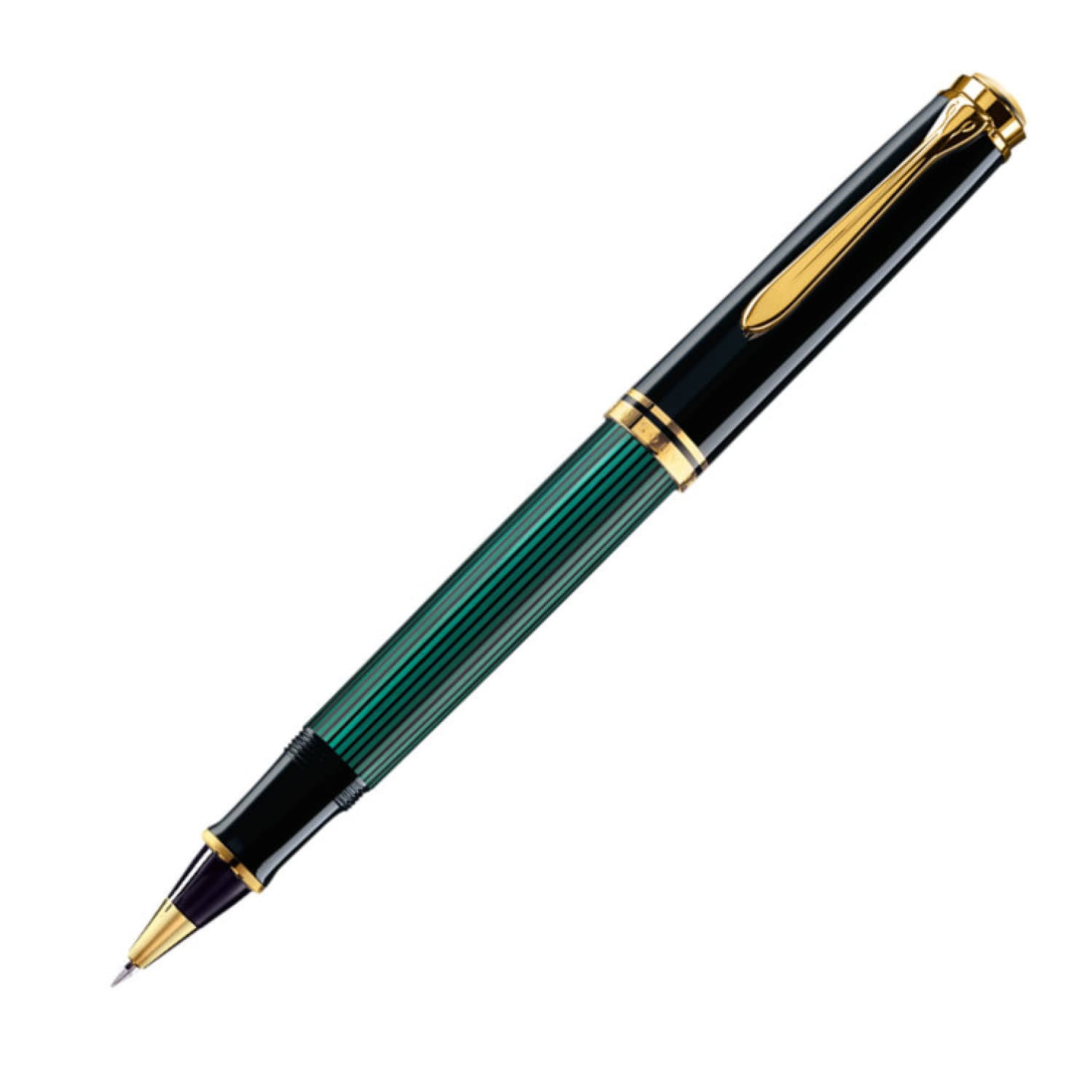 Pelikan Souveran R800 Rollerball Pen - Black-Green