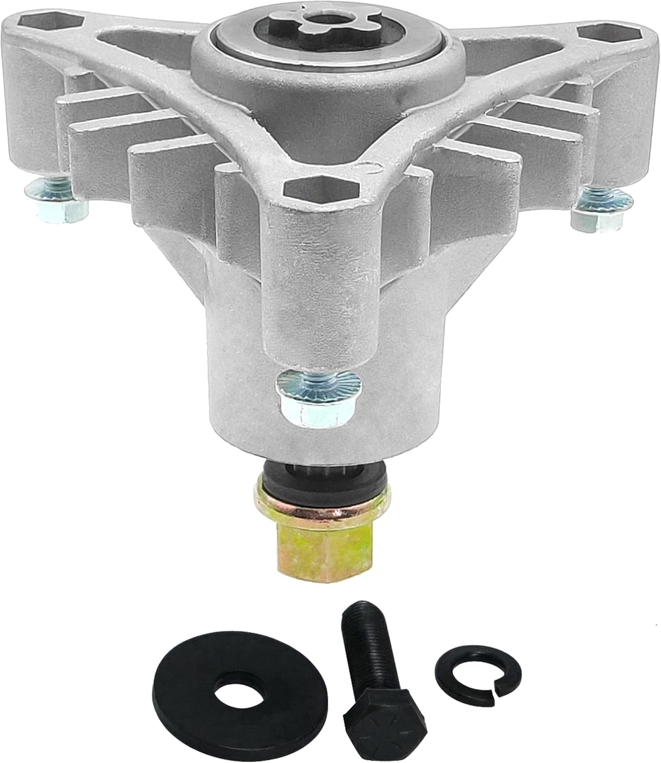 G.Times Spindle Assembly Replaces 143651 532143651 137553 137152 532-143651 Oregon 82-510 with Mounting Bolt and Blade Bolt Holes Tapped for Easier Install