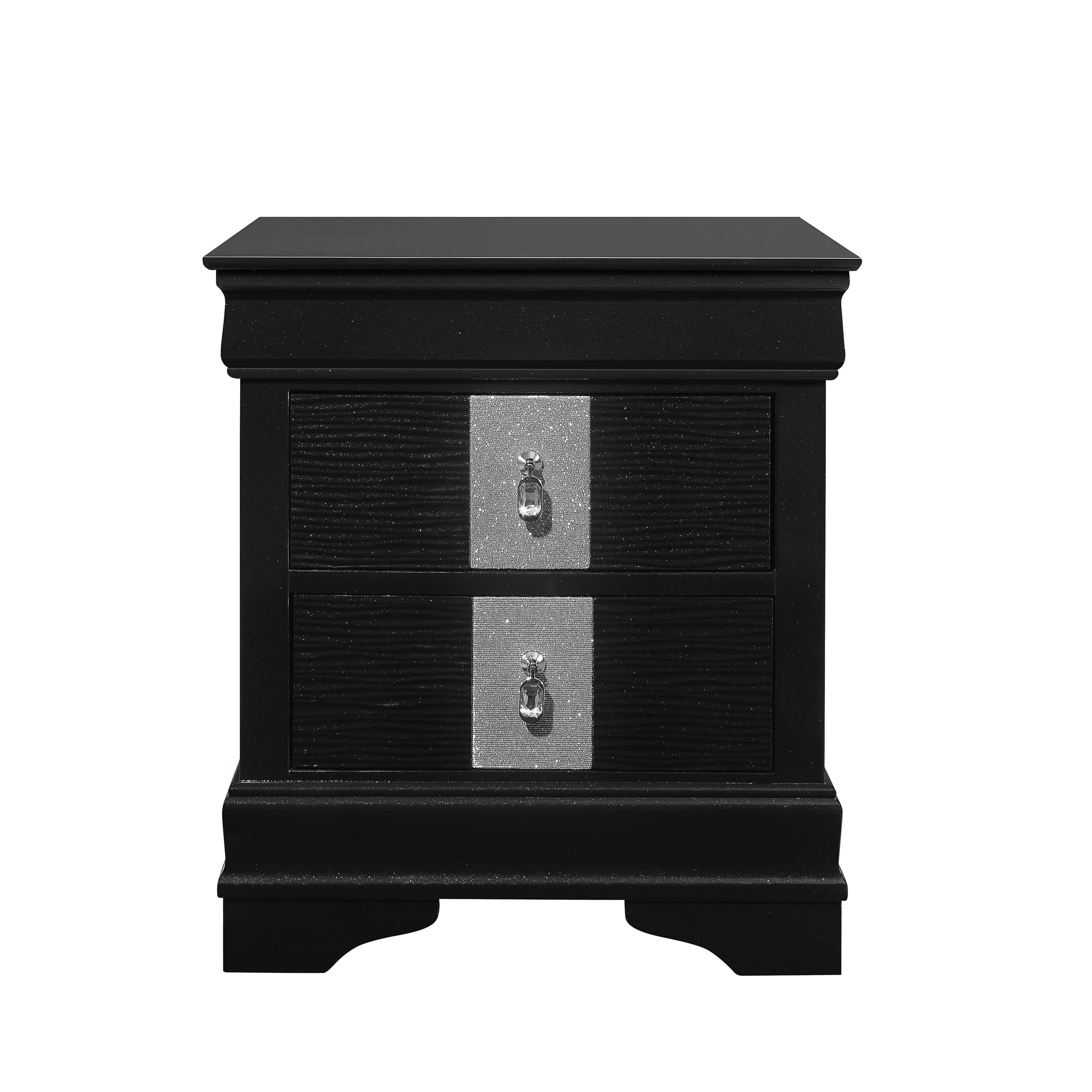 Global Furniture USA Mia Black Nightstand