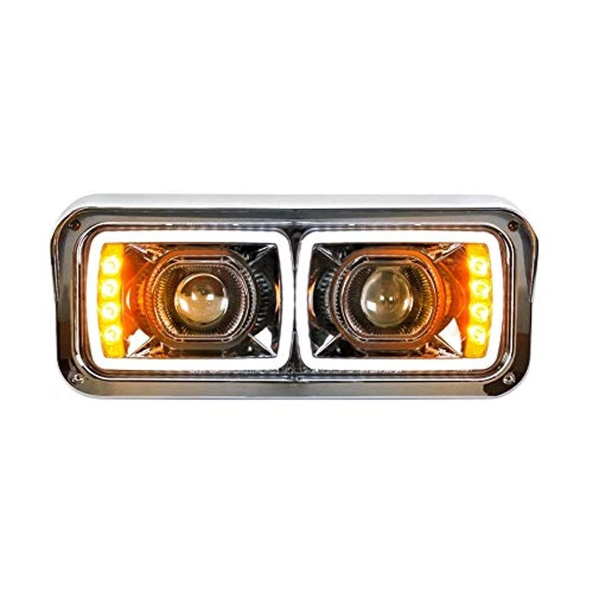 Passenger LED Blackout Projection Headlight, Turn Signal u0026 Position Light Bar