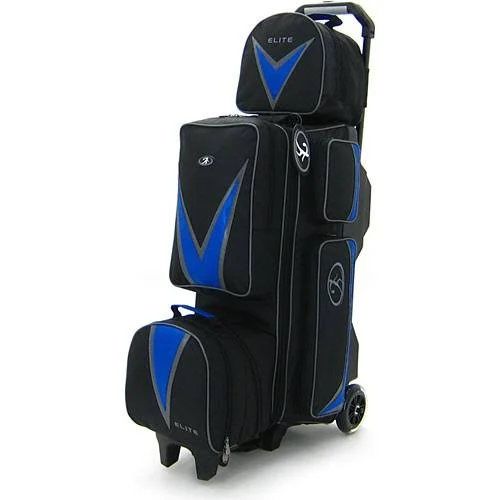 Elite Deluxe 3-4-5 Blue/Black Bowling Bag