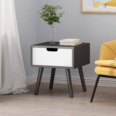 Liza End Table Corrigan Studio Color: Black