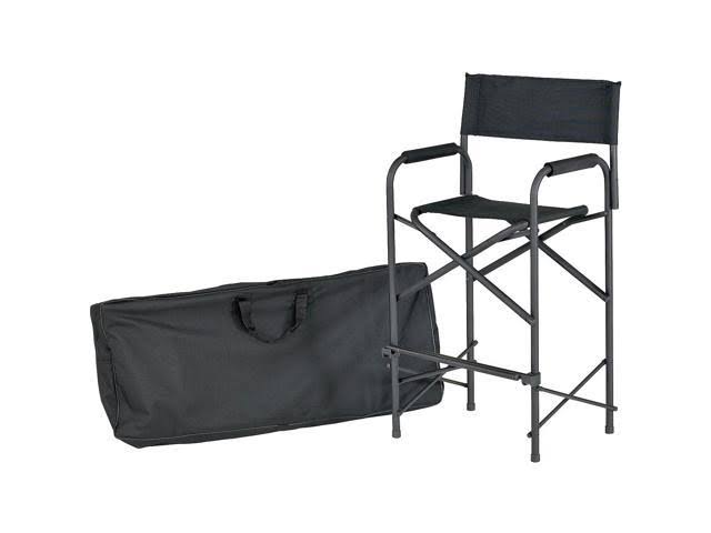 E-Z Up Directors Chair, Tall Black