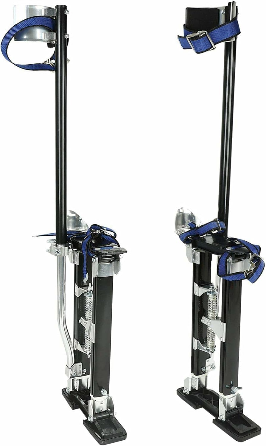 VOWAGH Adjustable Black Drywall Stilts 18-30 Inch Professional Grade Aluminum Tool Stilt for Painting Painter Taping