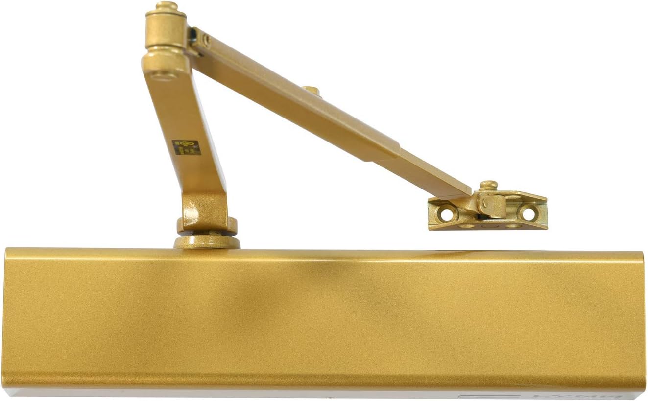 Heavy Duty Designer Commercial Door Closer - LYNN Hardware DC8016 (US10B Dark Bronze)- Surface Mounted, Grade 1, Cast Aluminum, UL 3 Hour Fire Rated and ADA for high Traffic doorways & storefronts