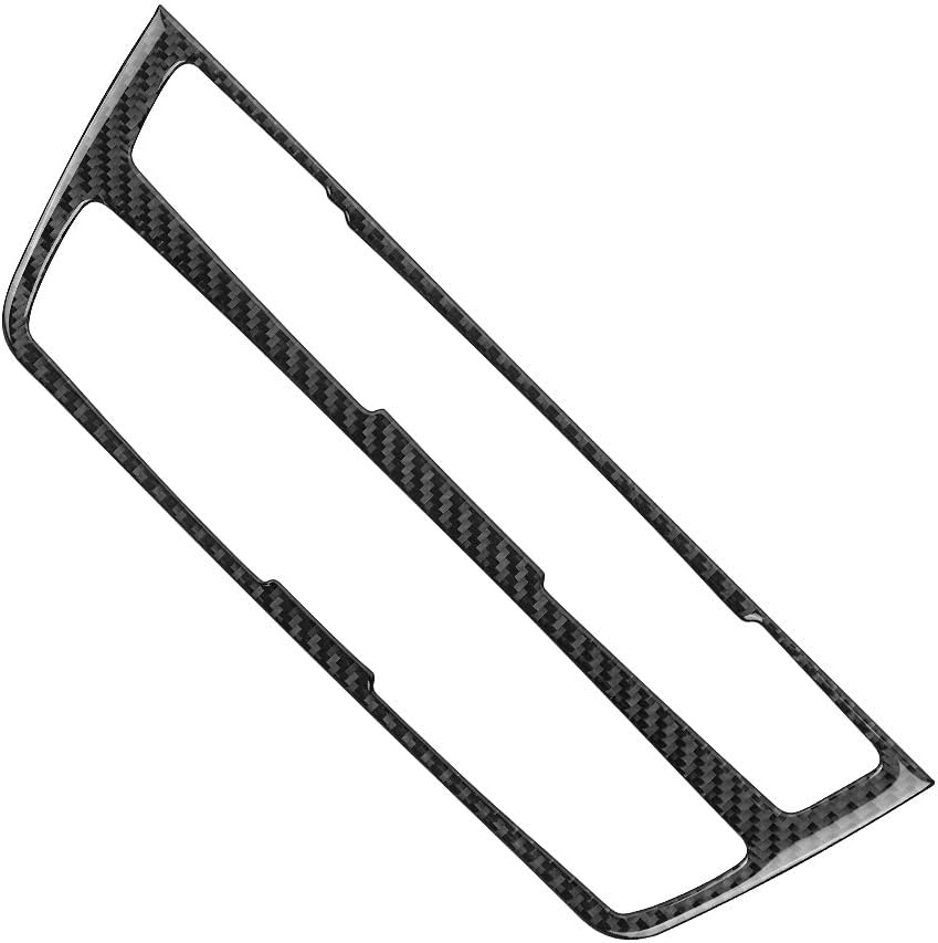 ramuel Compatible with Interior Carbon Fiber Center Consoles CD Panel Decoration Frame Trim for BMW 3 4 Series GT F30 F32 F34 2013 2014 2015 2016 2017 (Black