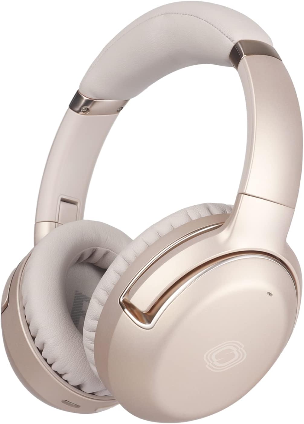 Wireless ANC Bass Over Ear Bluetooth Headphones,SUPSOO Cute Active Noise Canceling Headphone with Mic,80H Playtime,Studio Stereo Sound,for Travel Home Office-Rose Gold