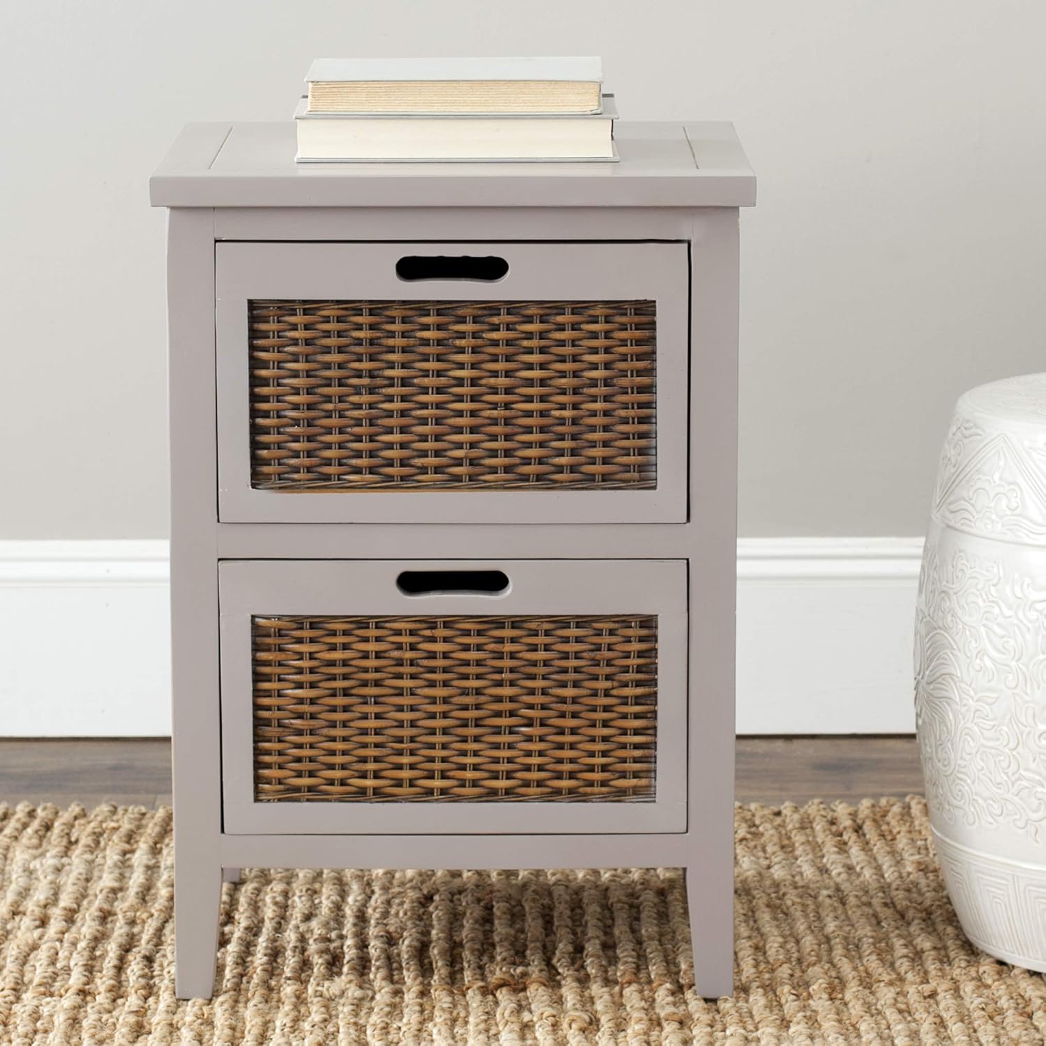 Safavieh American Homes Collection Jonah Black 2-Drawer End Table