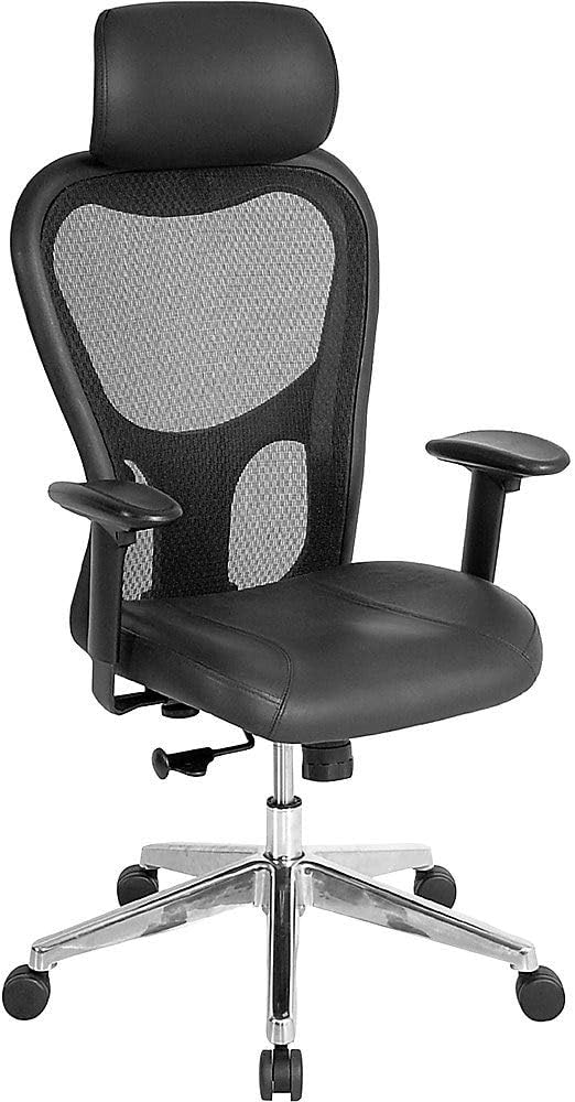 Lorell High-Back Executive Chair, 24-7/8 by 23-5/8 by 52-7/8-Inch, Black