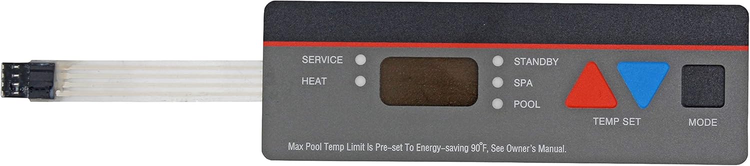 Pool Heater Replacement Control Panel Keypad Membrane Switch Compatible with Hayward All H-Series Pool Heaters,Fits Models H100ID1 H200FDN Pack of 2