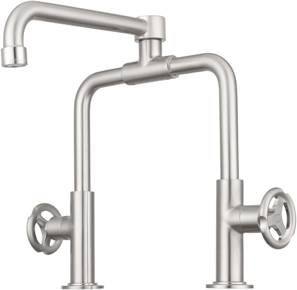 Pacific Bay Tenino Pot-Filler Kitchen Sink Faucet (Brushed Satin Nickel)