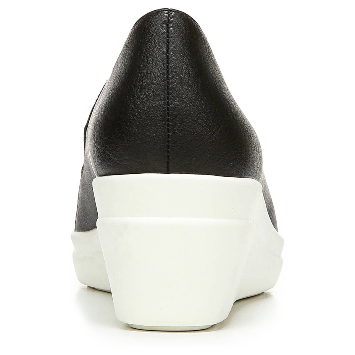 Naturalizer Sandra Slip-On Wedges - Black Smooth